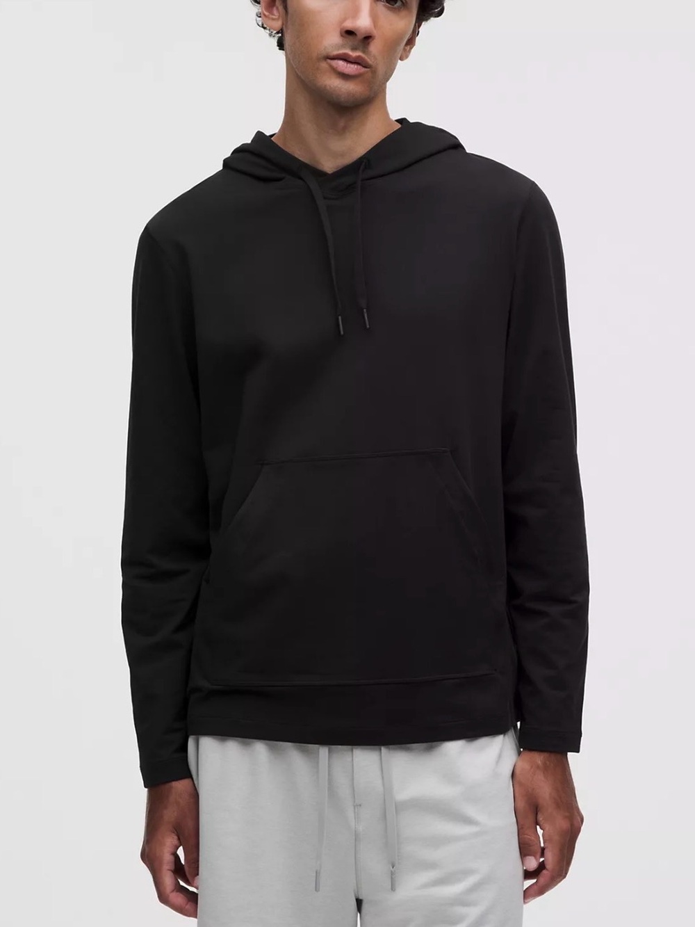 Lululemon Men’s Soft Jersey Pullover Black Hoodie - womens small